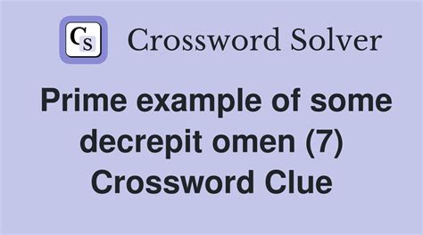 omen crossword clue|Omen